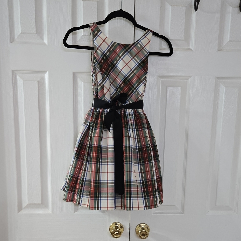 Polo by Ralph Lauren Brown and Black A-Line Casual Dress